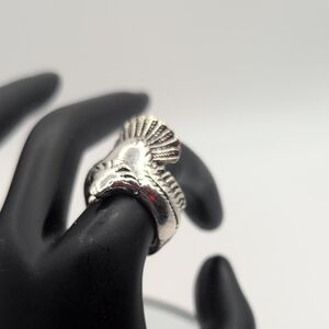 NWOT Silver Toned Soaring Eagle Ring Stainless Steel